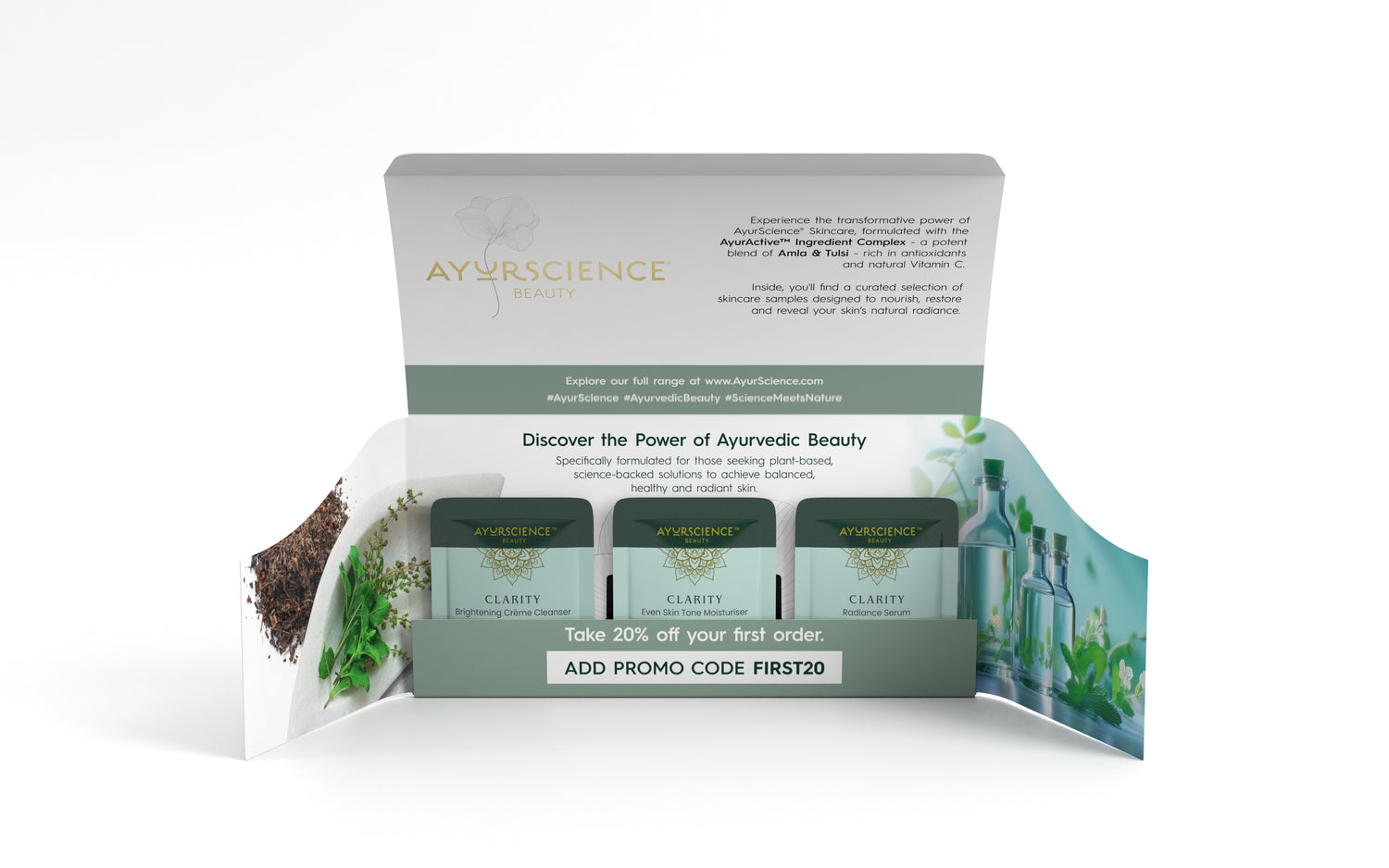 AyurScience Beauty Skincare Sample Sachet Pack