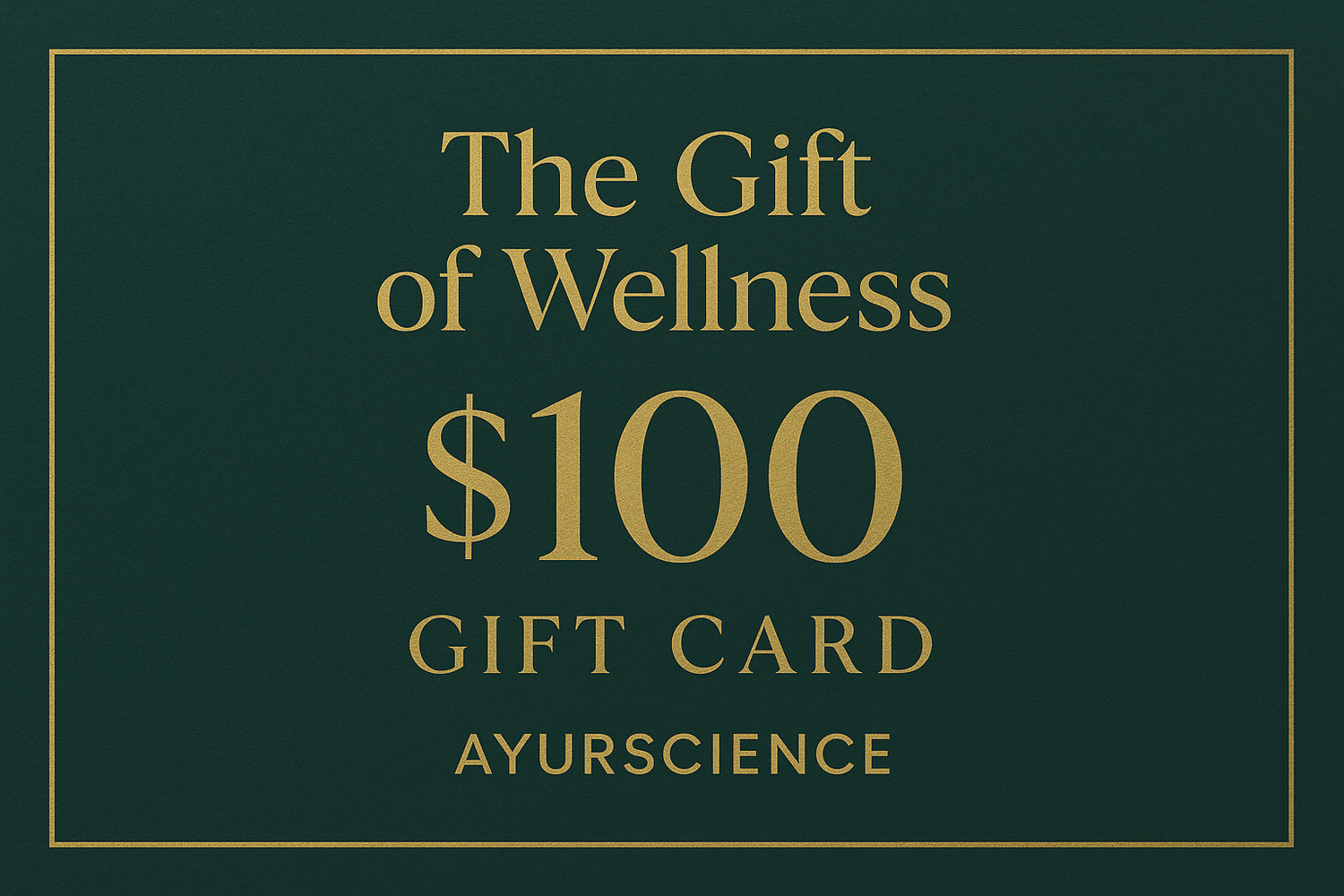 AyurScience $100 Gift Card