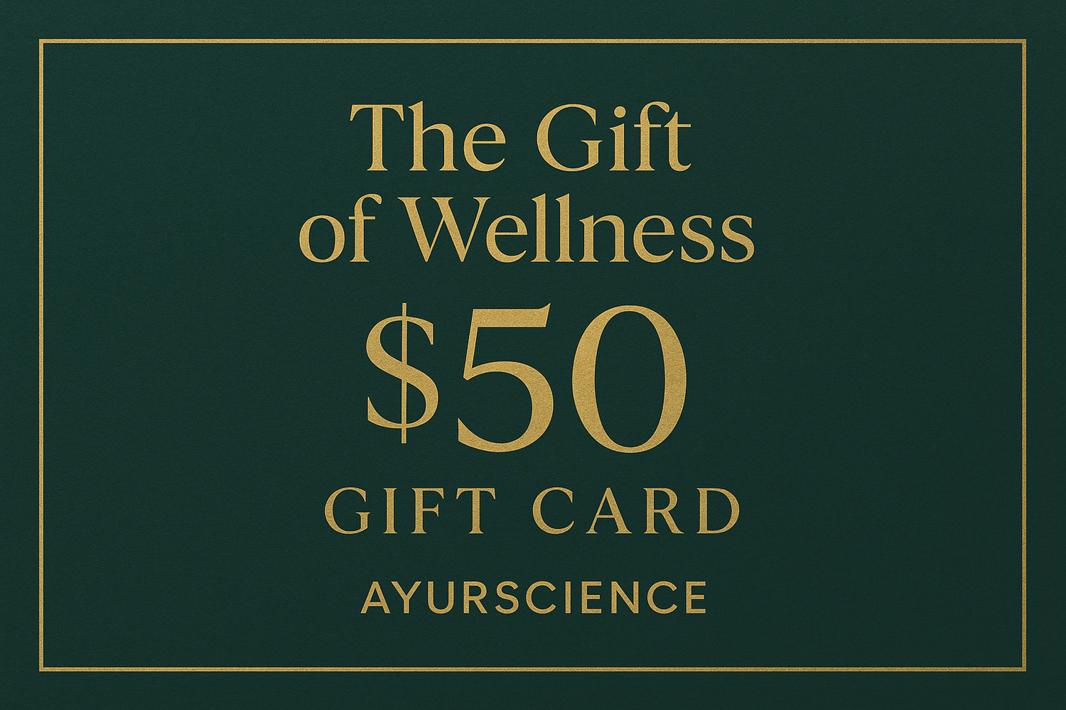 AyurScience $50 Gift Card