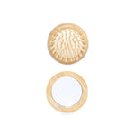 Bamboo Folding Brush & Mirror - Ayurscience