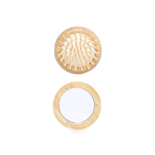 Bamboo Folding Brush & Mirror - Ayurscience