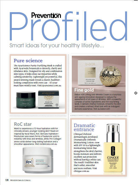 Prevention Profiled feature for AyurScience Purity Purifying Mask